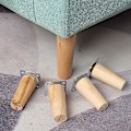 Pikkukuva 1 / 4: 4 kpl Puutavaraa Kalustejalat Käytännöllinen Pöytä Tuoli Tietokonepöytä Kapenevat Jalat Yöpöytä Säilytyslaatikko Jalat Kalusteiden Tarvikkeet (8cm, Vinot Jalat)