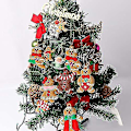 Miniatyrbild 2 av 4: 12-pack Pepparkaksgubbe Julgranspynt, 3 tum hög, Pepparkaksgubbe Hänge, Julgranspynt, Semesterdekorationer.