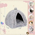 Miniatyrbillede 2 af 5: Stor Kanin Hule Seng Bunny Varmt Telthus Lille Dyr Trekant Skjulested Til Kanin Bunny Marsvin Fret