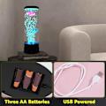 Miniatyrbillede 3 af 6: Lava Lampe Fantasy Natlampe og 3 Fisk Jellyfish Lampe LED Akvarium Lava Natlampe med USB Børn Voksne Hjem Soveværelse Kontor Dekorativ Gave