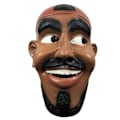 Miniatyrbillede 1 af 3: Mandmaske Latexmasker Menneskeansigt Halloween Gummi Maskerade Helmaske (Gul)