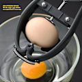 Miniatyrbilde 4 av 5: Rustenfri eggeknuser profesjonelt eggeskilleverktøy for rå eggehvite og eggeplomme separasjonsverktøy enkel eggeskallskutter