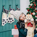 Miniatyrbillede 5 af 5: Pet Cat Heilwiy Jule-Strømpe. Blå Ternet Pet Paw Heilwiy Jule-Strømper Til Heilwiy Julepejs Træ