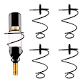 Miniatyrbild 1 av 5: 1 Set Väggmonterad Flaskhållare Multi-använd Metall Vin Display Hylla Konsol Rack För Hemmet