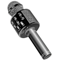 Miniatyrbillede 6 af 7: Trådløs Bluetooth Karaoke Mikrofon Højttaler Håndholdt Mikrofon KTV Mikrofon Sort