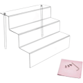 Miniatyrbild 1 av 5: 3-lagers transparent stege akryl display stativ