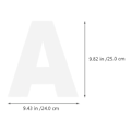 Miniatyrbilde 4 av 4: 37 stk. Alfabetiske Kake Stenciler Bokstav Stenciler Tall Kake Mønstre (hvite)