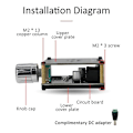 Miniatyrbillede 4 af 5: Dual Channel Mini Bluetooth Audio Højttaler 20w 360 Graders Trinløs Tuning Lille Effektforstærker Kredsløbskort Digitalt Modul
