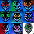Miniatyrbild 4 av 5: Halloween Mask Blandade Färger LED Mask Party Mask Masquerade Masker Neon Mask Ljus Glöd I Mörkret Skräck Mask Glödande Mask (42)