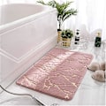 Miniatyrbild 2 av 5: Badrumsmatta Superabsorberande Dusch Badrum Matt Mjuk Toalett Golv Faux Kaninhår Matta för (Färg: Rosa Badrumsmatta, Specifikation: 80x120cm)