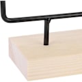 Miniatyrbillede 5 af 5: 46 hullers metal smykkeholder øreringe halskæde display stativ bøjle opbevaring organizer sort