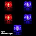 Miniatyrbillede 1 af 5: 5 stk. 2x2 Dot LED Lysende Farverige Tilbehør Klassisk Mursten Uddannelse Lysende Kompatibel Alle Mærker Byggeklodser Børn (A)