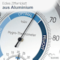 Miniatyrbillede 5 af 5: Indendørs Analog Hygrometer Termometer - Høj Kvalitet Rustfrit Stål Luftfugtighedsmåler Og Rumtermometer Til Pålidelig Og