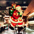 Miniatyrbild 2 av 2: Julsträngljus, LED-julkulor Jultomte Julgran