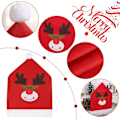 Miniatyrbild 5 av 5: Julstolsöverdrag - Set med 4 Tomte-Stolsöverdrag för Juldekoration Middagsfest