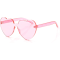 Miniatyrbilde 1 av 5: Oversized Rimless Solbriller All-in-One Hjertebriller Fargede Solbriller