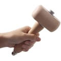 Miniatyrbilde 3 av 4: Hammare i bøketre for trebearbeiding, lærutskjæring, hammer for lærhåndverk