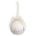 Miniatyrbild 1 av 2: Julgranskulor Vit Polyfoam Tyg 6 x 6 x 6 cm (6 stycken)