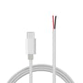 Miniatyrbillede 1 af 2: /EA/5V/2A USB Type C Han 2Pin Pigtail Strømkabel Erstatning DIY Kabel til LED USB Type-C