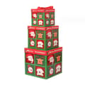 /EA/Schackmönster, julklappsask med band - presentförpackning,