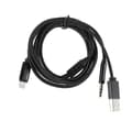 /EA/Lightning till 3,5 mm USB Laddning Audio AUX Adapterkabel för iPhone iPad