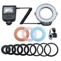 /EA/Macro LED Ring Blitzlys Kit med 8 Adapterringe