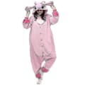 Stitch Pyjamas Anime Tecknad Sovkläder Outfit Jumpsuit Rosa L