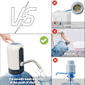 Miniatyrbild 5 av 5: Vattendispenser för portabilitet, elektrisk vattenpump med USB-datakabel, vit automatisk dricksvattenflaskpump för resor, kontor, hem, kök