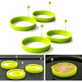 /EA/Set med 4 silikonäggringar - Non-stick pannkaksformar - Rund bakning
