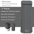 Self-Inflating Camping Mattress: Thick Lightweight Single Camping Mattress Inflatable and Attachable Double Camping Mat and Compact Inflatable Grey