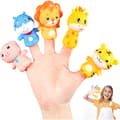 /EA/Djur Fingerdockor 5 st Mini Silikagel Fingerdockor Educa