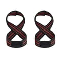 2st Figur 8 Tyngdlyftningsremmar Kraftiga Drag Handledsremmar Pull Up Handledsstöd Gym - S