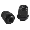 /EA/30 st PG7 Vattentät Kabelförskruvning Svart för 4-7mm Diameter Kabel