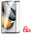 /EA/2 st Böjt Härdat Glas för Realme 11 Pro Plus 5G
