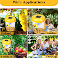 Miniatyrbild 6 av 7: Getingfälla, 2-pack Getingfällor Utomhus Hängande, Bålgetingsfälla, Snickarbi-fällor för Utomhusbruk, Återanvändbar Hängande Hornetfälla Yellow