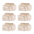 /EA/6 st Oval Form Brödjäsningskorgskydd Naturlig Rotting Bakdeg Sourdough Jäsningskorg Tygfoder Beige-max Beige