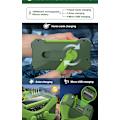 Miniatyrbild 8 av 10: 10000mAh Handvev Nödradio - Solcellshandvevsradio Campingprylar Överlevnadsutrustning green