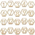 /EA/20 stk. bryllupsbordsnumre 1 til 20 festbordsnumre i træ