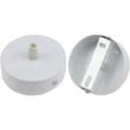 /EA/ 2 stk. hvid loftroset bundplade loftslampe, 80 mm retro lysbaldakin kit, rund lysekrone loftplade base