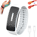 Miniatyrbild 2 av 7: Handledsband, Lympunclog Titanium Handledsband, Lympunclog Titanium Unclog Handledsband, JOSFIT Justerbart Armband för Män och Kvinnor White