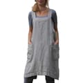 /EA/##/M Köksförkläde Pinafore Förkläde Trädgårdsarbete Bomull Linne Framficka##/