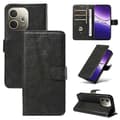 /EA/Pung Etui til Oppo A5 Pro 5G T-Formede Linjer Læder Telefon Cover Stativ - Sort