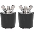 /EA/Vinterpoolplugg, 2-pack simbassängsgummipluggar Koniska vinterpluggar Pooltillbehör 25mm