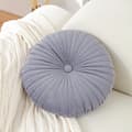 /EA/Pyöreä sohvan tyyny samettipäällinen tyyny 40cm - Harmaa