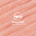 Miniatyrbild 3 av 6: 2-pack Stor Hårhandduk i Mikrofiber för Kvinnor, Rosa - Supermjuk, Snabbtorkande Turbaner för Långt, Tjockt, Lockigt Hår - Anti-frizz Wrap med Elastiskt Band Pink 2pcs