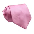 Enfärgad rosa slips för män, smal affärsbröllopsslips