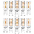 G9 LED-pære 3W Dimbar Varmhvit 3000K, 10-pakning