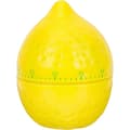 /EA/ Mekanisk kökstimer Citronformad timer Hushållskökstimer Nedräkningstimer Gul 8x6cm