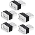 /EA/USB-bilmonitorer, 5-pack vita LED-stämningsljus för bil