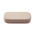 /EA/Hårdt brilleetui (beige), PU-læder brilleetui, bærbar prote